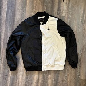 Jordan Two-Tone Black and White Bomber Jacket